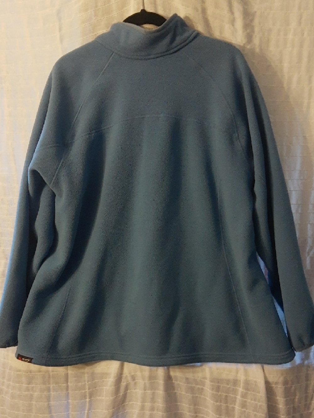 Lands' End Women's Blue Full-Zip Fleece Jacket - Picture 3 of 4